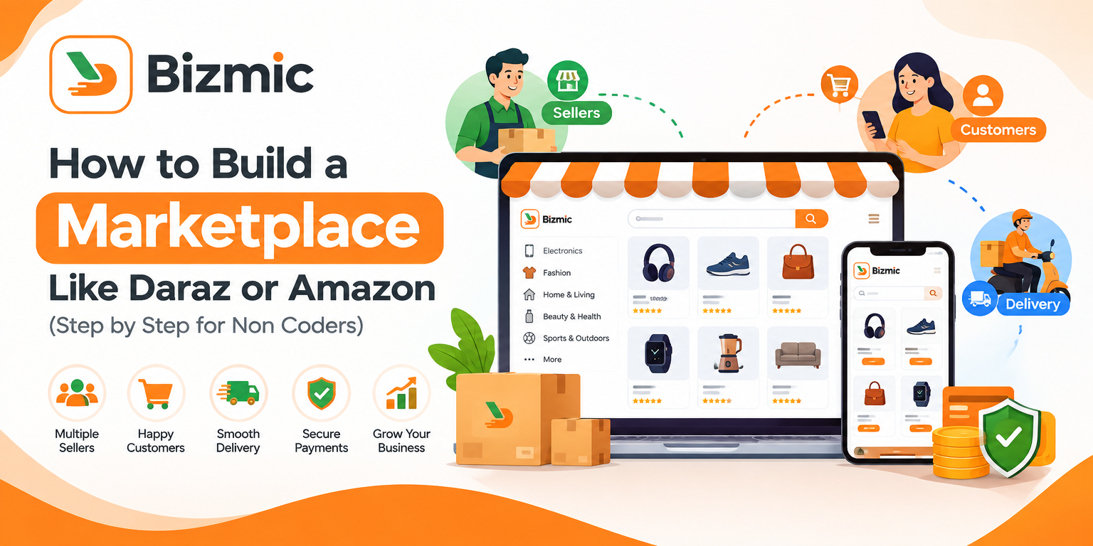 how to build a marketplace like daraz or amazon